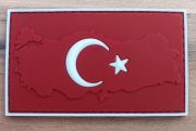 Türkiye Haritası Plastik Kırmızı Patch