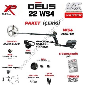 Deus Dedektör - 22,5cm HF Başlık, WS4 Master