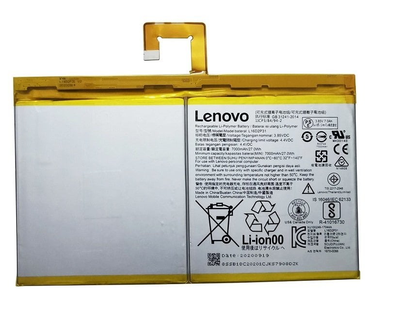 Lenovo Tab 4 10 TB-X304N TB-X304X L16D2P31 Tablet Batarya - Pil