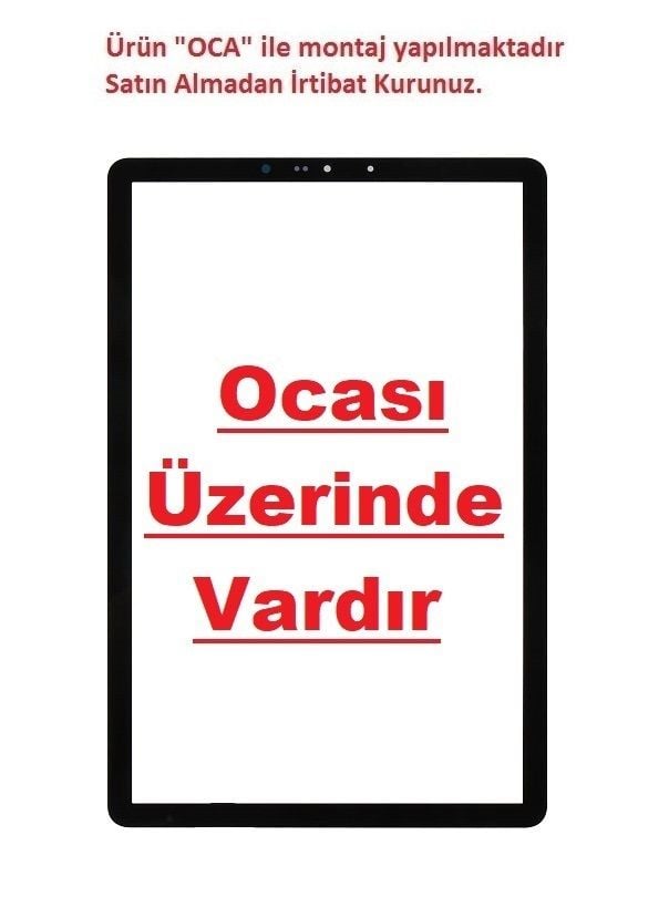 GALAXY TAB S4 10.5 SM-T830 T835 T837 Lens Cam Ön Panel - Siyah