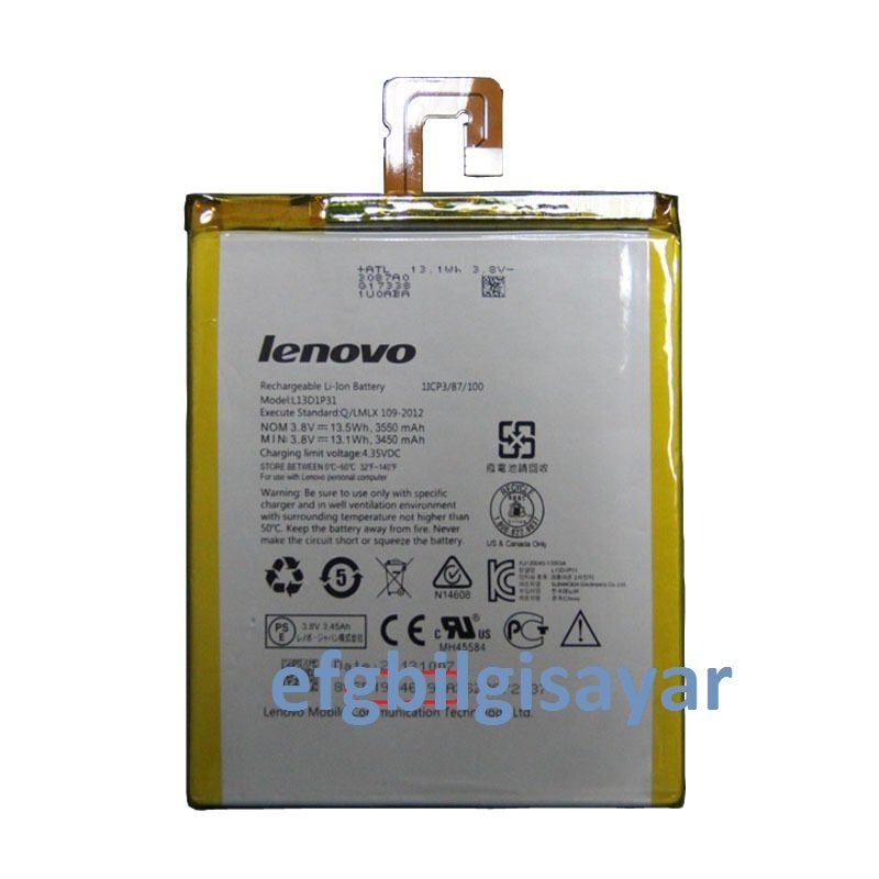 Lenovo TB3-710F Tablet Batarya - Pil