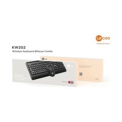 Lenovo Lecoo KW202 Kablosuz Türkçe Q Klavye & Mouse Set Siyah