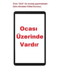 Samsung Galaxy Tab A9 8.7'' SM-X110 X115 X117 Lcd Lens Cam Ön Panel - Siyah