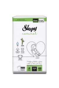 Sleepy Natural Külot Bebek Bezi 4 Beden Maxi 48'li