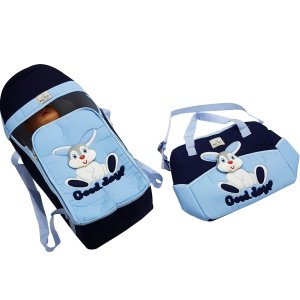 2'li Tavşan Taşıma Çanta Seti Lacivert Mavi