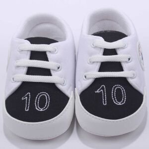 Unisex BJK Siyah Beyaz Bağcıklı Ayakkabı