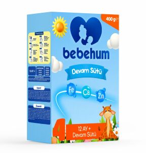 Bebehum 4 Devam Sütü 400 gr 12+ Ay