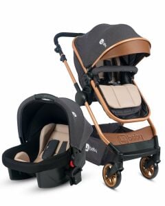 Four Baby Comfort Plus Travel Sistem Pusetli Gold Antrasit Bebek Arabası