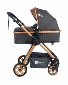 Four Baby Comfort Plus Travel Sistem Pusetli Gold Antrasit Bebek Arabası