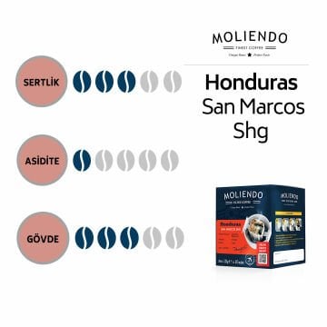 Moliendo Honduras San Marcos SHG Pratik Filtre Kahve 10x10 g