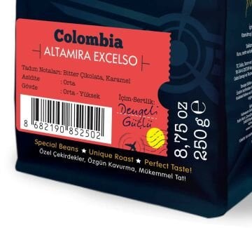 Moliendo Colombia Altamira Excelso Yöresel Kahve 250 gr.