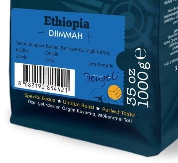 Moliendo Ethiopia Djimmah Yöresel Kahve