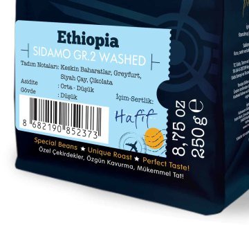 Moliendo Ethiopia Sidamo Gr 2 Yıkanmış Yöresel Kahve