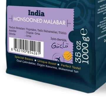 Moliendo India Monsooned Malabar Yöresel Kahve