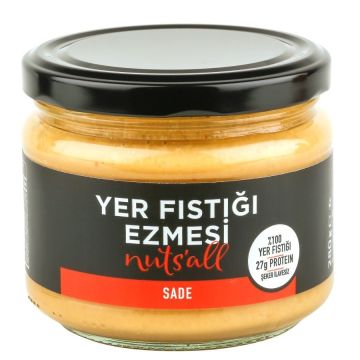 Nuts’all Sade Fıstık Ezmesi 280 g