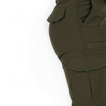 Haki Renk Nano Kumaş Askeri Kargo Pantolon