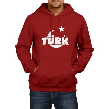 Türk Yazılı Kapşonlu Sweatshirt