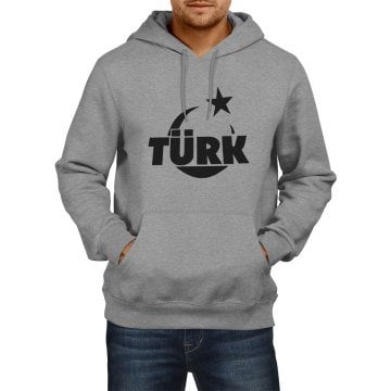 Türk Yazılı Kapşonlu Sweatshirt