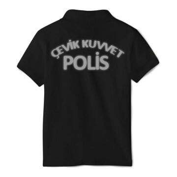 Çevik Kuvvet Polis Polo Yaka Kısa Kol Tişört Peç'li