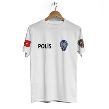 Polis Askeri Taktik Bisiklet Yaka Tişört Peç'li