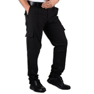 Ripstop Askeri Siyah Kargo Pantolon
