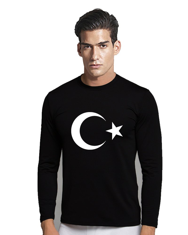 Türk Ay Yıldız Siyah Termal Askeri Tişört