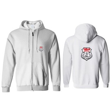 JÖH Kapşonlu Fermuarlı Sweatshirt Ön Arka Baskılı