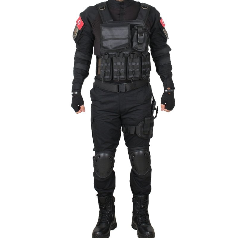 Black Airsoft Military Camouflage Kit (Bot'suz)