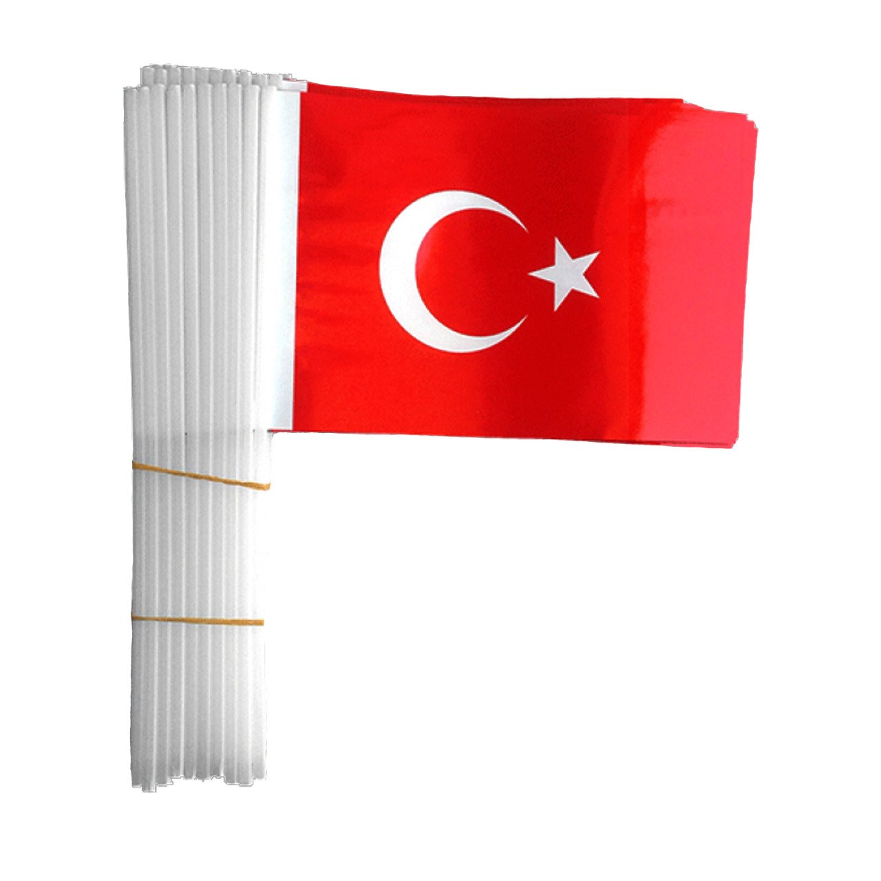 50 Adet Çubuklu Türk Bayrağı