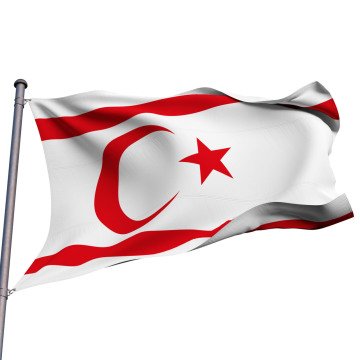 Kuzey Kıbrıs Türk Cumhuriyeti KKTC Devlet Bayrağı