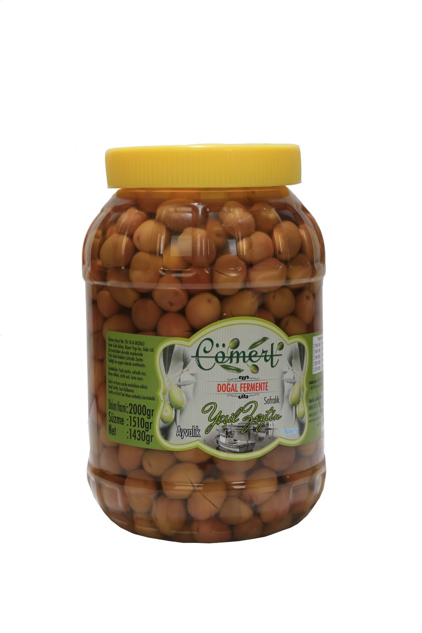 DOĞAL EL KIRMASI YEŞİL ZEYTİN  1.5 KG