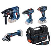 Bosch GBH 180-LI + GWS 180-LI + GSR 18V-50 + GDX 18V-200