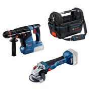 Bosch GBH 187-LI Kırıcı Delici + GWS 18V-10 Taşlama