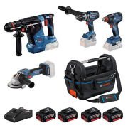 Bosch GBH 187-LI + GWS 18V-15 SC + GSB 18V-150 + GDX 18V-200