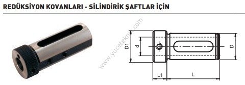 Silindirik Şaftlı Redüksiyon Kovanları