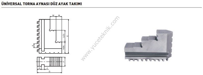 Unıversal Torna Aynası Düz Ayak Takımı(4 Ayaklı Set)