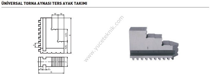 Unıversal Torna Aynası Ters Ayak Takımı(4 Ayaklı Set)