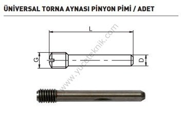 Unıversal Torna Aynası Pinyon Pimi