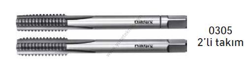 Narex UNC Gaz Diş Takım Kılavuz Tk.2 Parça DIN2181B  HSS