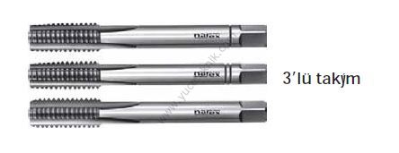 Narex W Gaz Diş Takım Kılavuz Tk.3 Parça DIN352B  HSS