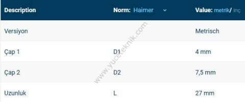 3D Tester Ø4 Kısa Uç