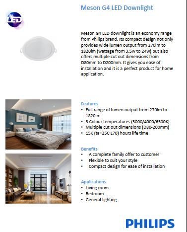 Philips Meson Led Downlight