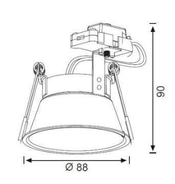 JUPITER JH659 BEYAZ DERİN SPOT ARMATÜR