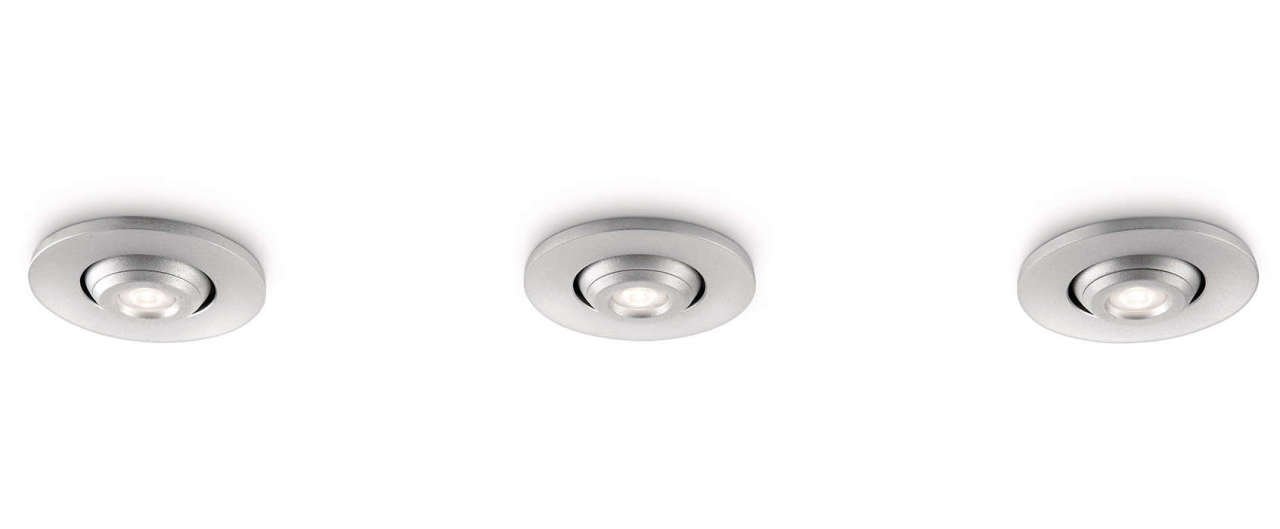 PHILIPS SMARTSPOT SIVA ALTI SPOT LED ALÜMİNYUM 3X2.5W 57983/48/16