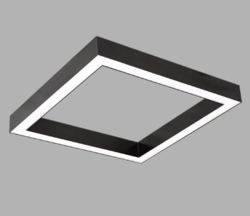 LUDEL 60x60CM CORNER-B DEKORATİF SARKIT LİNEER ARMATÜR 2700K (Sarı) - Beyaz Kasa