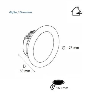 ISTALUCE IST.540 PRO LED DOWNLIGHT