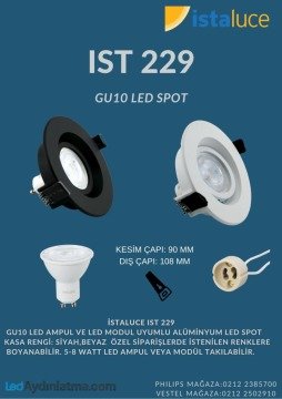 İSTALUCE İST 115 KARE LED SPOT KASASI