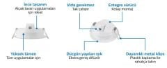 PHILIPS MESON 200  23,5 WATT SIVA ALTI LED DOWNLIGHT