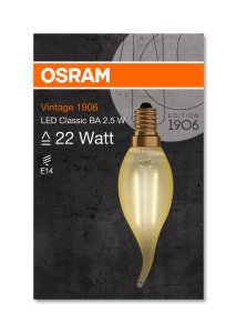 OSRAM 2,5W RUSTİK KIVRIK AMPUL E14 LED 825