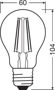 OSRAM 7W RUSTİK AMPUL E27 825 LED AMPUL